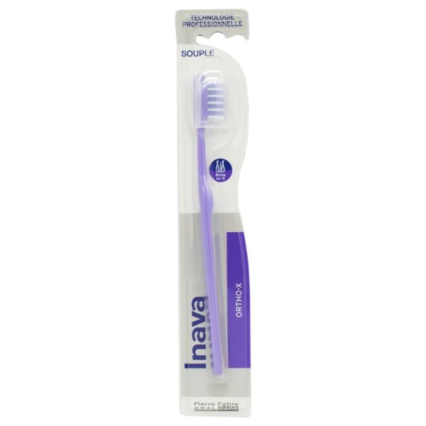 INAVA ORTHO-X Brosse à Dents Orthodontique Souple 20/100 - 1 Unité