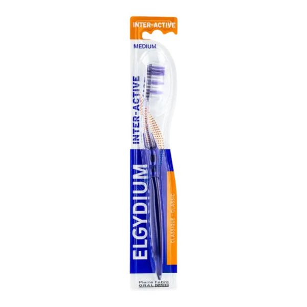 ELGYDIUM INTER ACTIVE Brosse à Dents Medium - 1 Unité