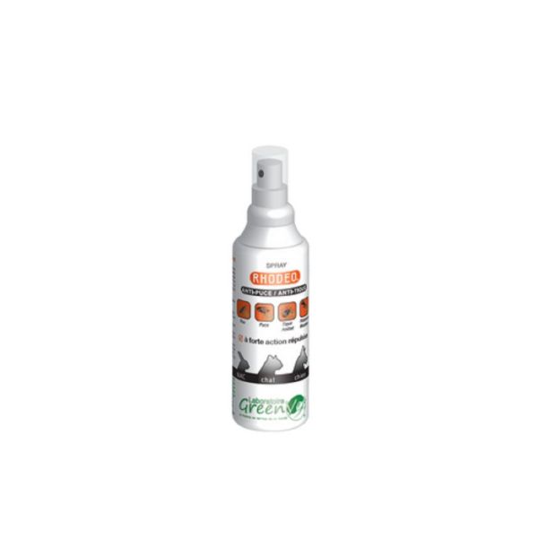 RHODEO L.A Spray 125ml Anti-Parasitaire Externe (Puces, Tiques) - Chien, Chat, Lapin
