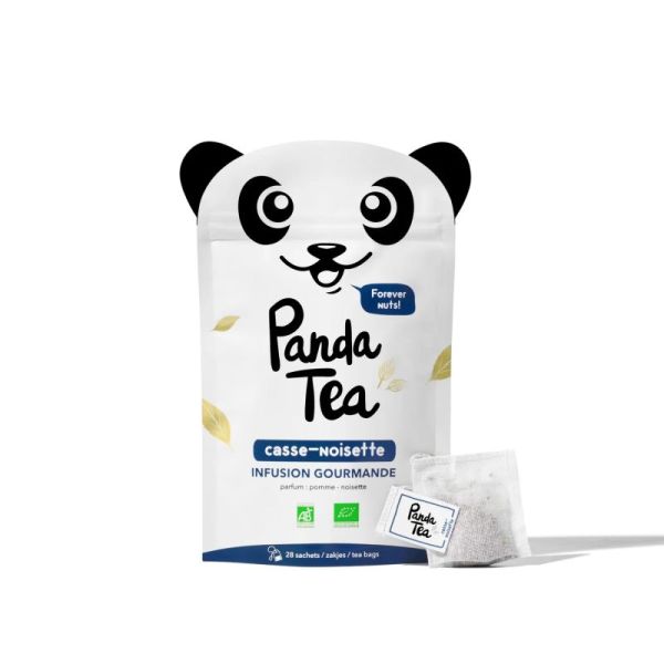 Panda Tea, Casse-noisette, Pomme-Noisette , infusion Gourmande, 28 Sachets