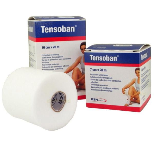 TENSOBAN 10cm x 20m - Bande de Mousse de Protection Cutanée sous Contention Adhésive - Bte/1 - BSN M