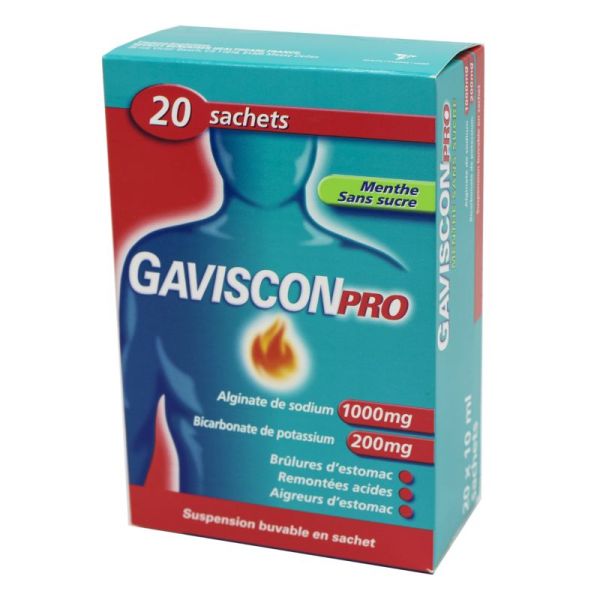 GavisconPro, suspension buvable - 20 sachets