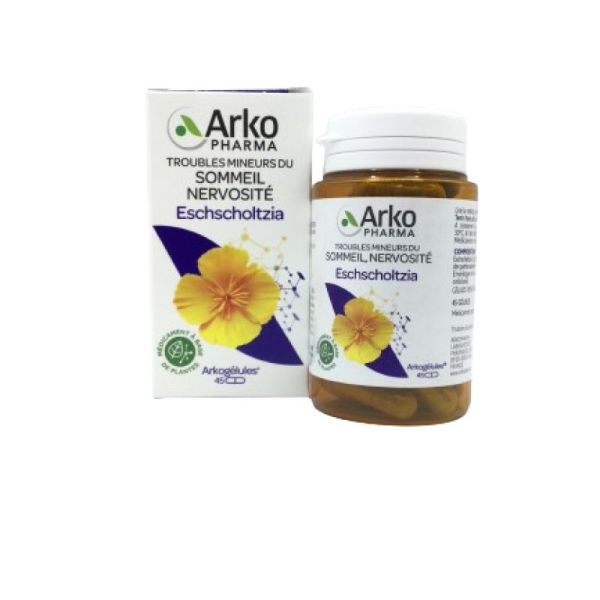 ARKOGELULES Eschscholtzia - Bte/45 - Troubles Mineurs du Sommeil, Nervosité