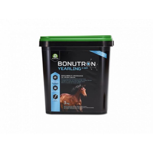 BONUTRON YEARLING 6 à 36 Mois 3kg - Equilibre et Croissance du Jeune Cheval