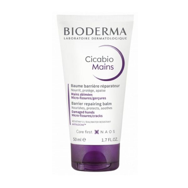 BIODERMA Cicabio Mains 50ml - Baume Barrière Réparateur