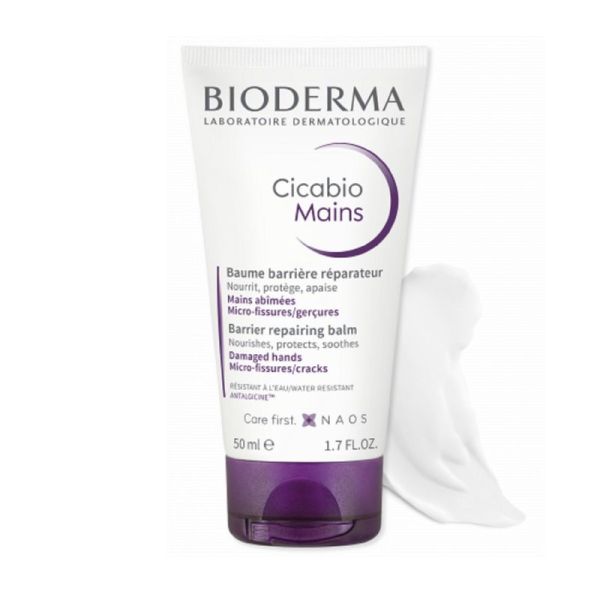 BIODERMA Cicabio Mains 50ml - Baume Barrière Réparateur