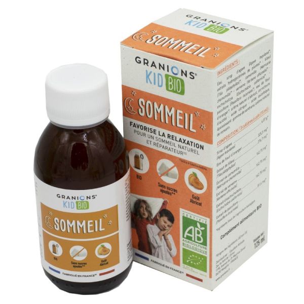 GRANIONS KID BIO Sommeil Solution Buvable 125ml - Relaxation, Sommeil Naturel et Réparateur