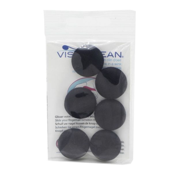 VISIOCLEAN Recharges de 6 Microfibres pour Pince Nettoyante pour Verres de Lunettes VisioClean