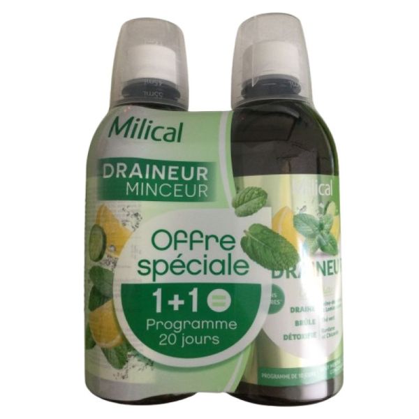 MILICAL - Utra Draineur Minceur - Offre spéciale 1+1 = Programme de 20 jours