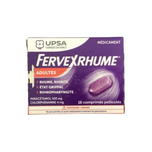 Fervexrhume 16 comprimés Adultes - UPSA