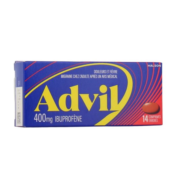 Advil 400 mg, 14 comprimés enrobés