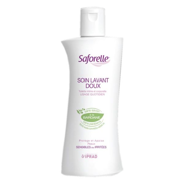 SAFORELLE 500ml Soin Lavant doux - Hygiène Intime et Corporelle - Muqueuses, Peaux Irritées