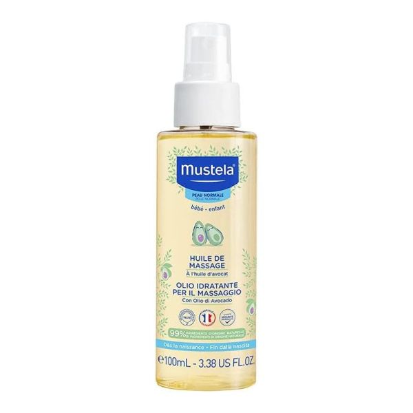 MUSTELA PEAU NORMALE Huile de Massage 100ml - Corps - A l' Huile d' Avocat Bio