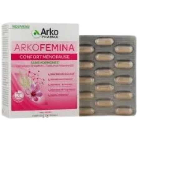 ARKOPHARMA- arkofemina - confort menopause - sans hormones - 1 mois - 60 gelules