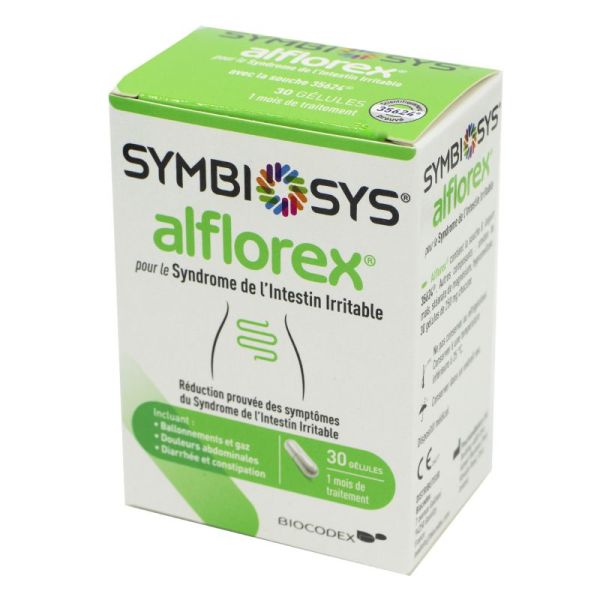 SYMBIOSYS ALFLOREX 30 Gélules - Syndrome de l' Intestin Irritable (SII)