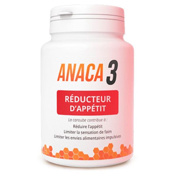 ANACA 3 Réducteur d' Appétit (Satiété) - Caroube, Fucus, Zinc, Chrome - Bte/90