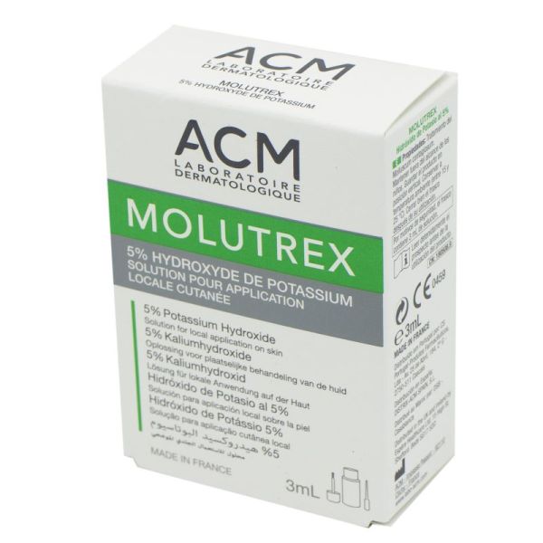 MOLUTREX 3ml Molluscum contagiosum - Solution d' Hydrode de Potassium 5% - Dès 2 Ans