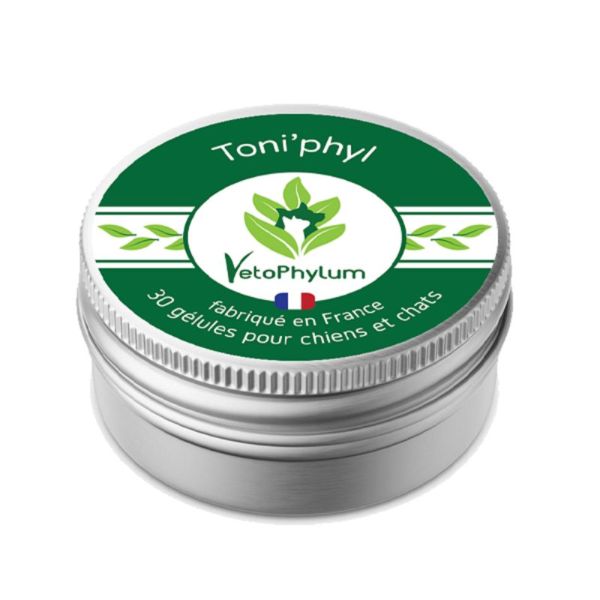 VETOPHYLUM TONI'PHYL 30 Gélules Chat, Chien - Vitalité, Tonus