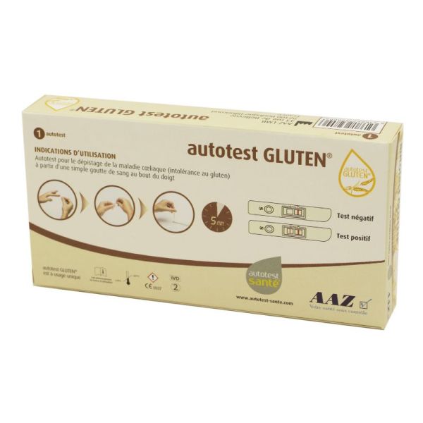 AUTOTEST GLUTEN Bte/1 - Dépistage de l' Intolérance au Gluten, Maladie Coeliaque