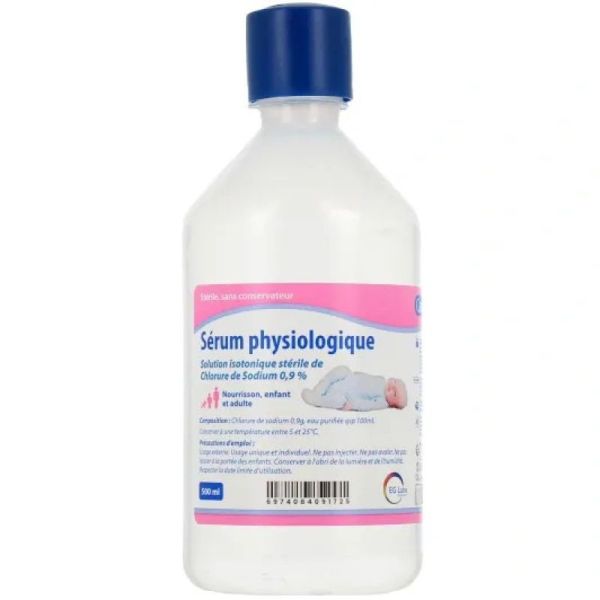 EG LABO - Care + Sérum Physiologique stérile- Fl/500 ml