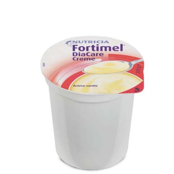 FORTIMEL DIACARE Crème Vanille 200g HP/HE - Aliment Diététique pour Besoins Nutritionnels en Cas de