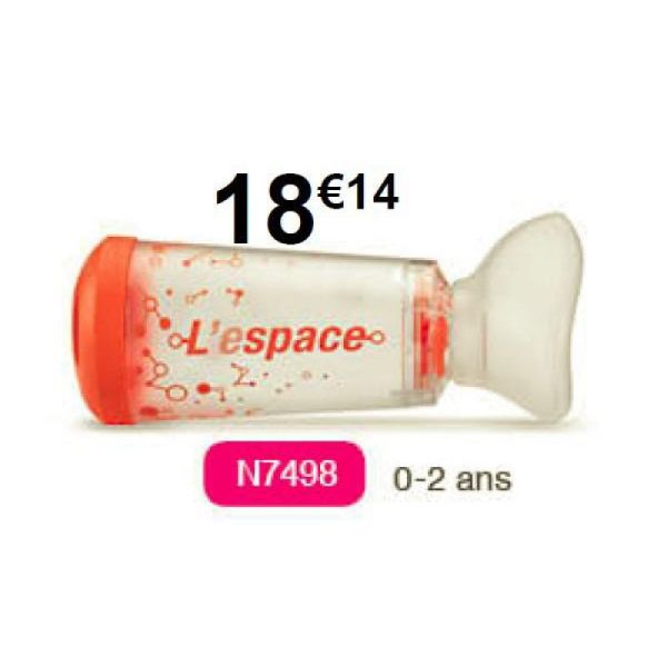 L' ESPACE 0-2 Ans Orange - Chambre d' Inhalation pour Nourrisson de 0 à 2 Ans - Avec Masque - N7498