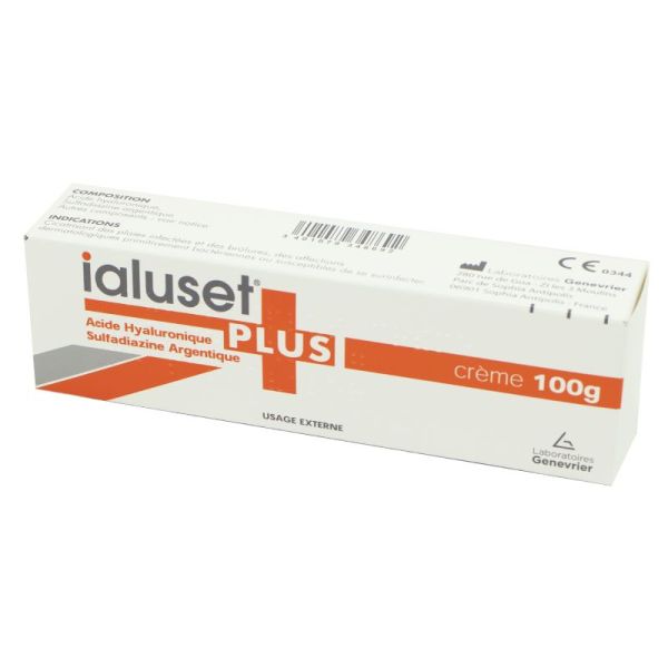 IALUSET Plus Crème 100g - Plaies Infectées, Brûlures, Affections Dermatologiques