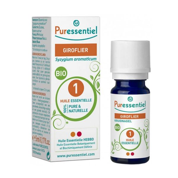 PURESSENTIEL BIO Giroflier 5ml - Huile Essentielle Syzygium aromaticum