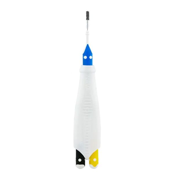 INAVA Brossettes TRIO COMPACT 0 1 2 - 0.6mm ISO0, 0.8mm ISO1, 1mm ISO2 - 2 Manches + 6 Brossettes