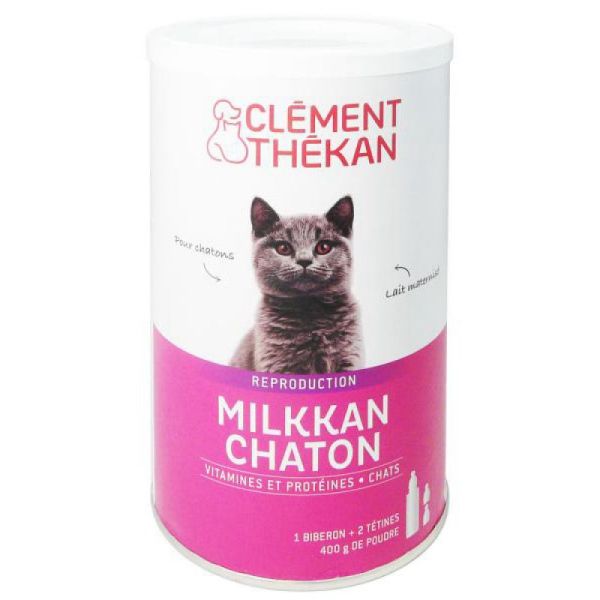 MILKKAN CHATON - Aliment Complet d' Allaitement pour Chats, Rongueurs, Lapins et Furets, Enrichi en