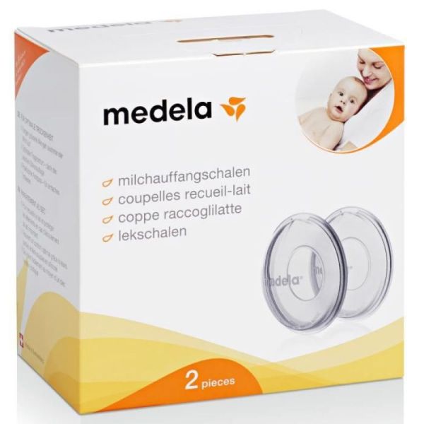 MEDELA Coupelles de Recueil du Lait avec Bec Verseur - Bte/2