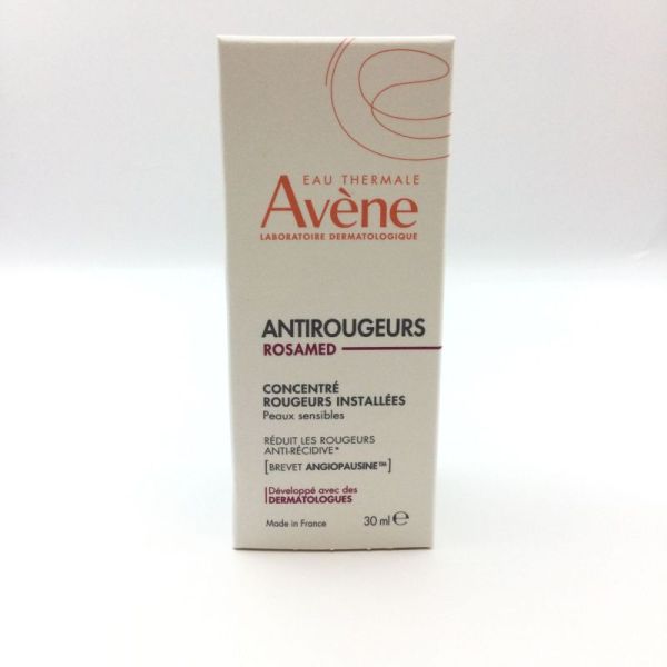 AVENE ANTIROUGEURS Rosamed - concentré rougeurs installées peaux sensibles - FL/30ml - 3282770392920