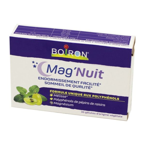 MAG'NUIT 30 gélules - Endormissement Facilité, Sommeil de Qualité