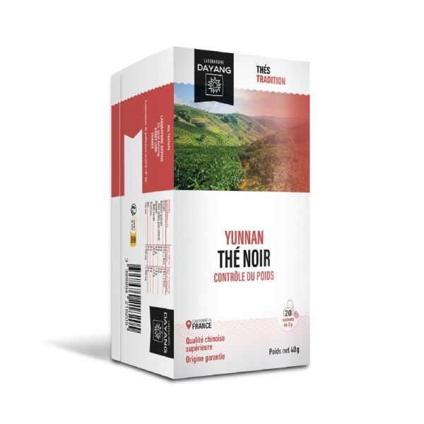 DAYANG THE NOIR YUNNAN Infusions 20x 2g - Contrôle du Poids