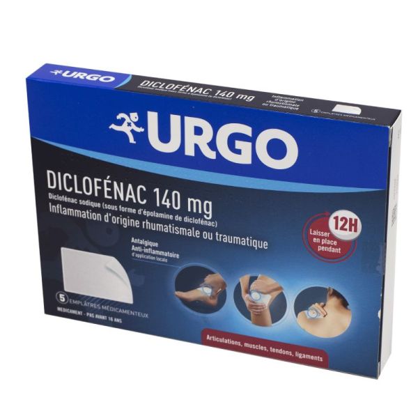 Diclofenac Urgo 140 mg 5 emplâtres