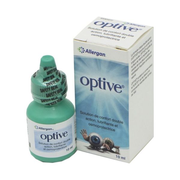 OPTIVE 10ml Solution Oculaire de Confort - Humidification et Lubrification de l' Oeil