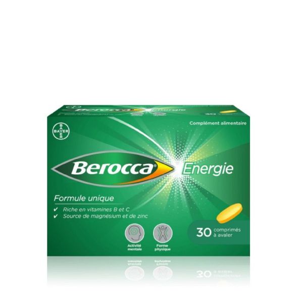 BEROCCA ENERGIE 30 Comprimés à Avaler - Forme Physique, Activité Mentale