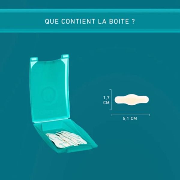 COMPEED 8 Pansements Ampoules Orteils 1.7 x 5.1cm - Technologie Hydrocolloïde