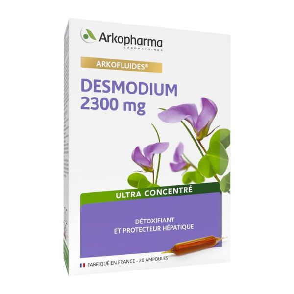 ARKOFLUIDES Desmodium 2300mg - Détoxifiant et Protecteur Hépatique - Innovation UltraExtract