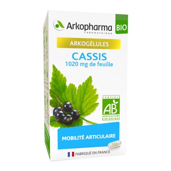 ARKOGELULES BIO Cassis 1020mg de Feuille - Bte/150 - Mobilité Articulaire