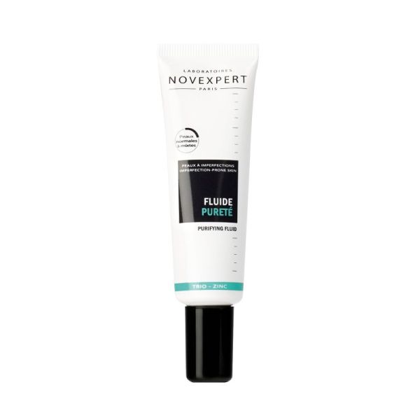 NOVEXPERT TRIO ZINC Fluide Pureté Bio 300g - Peaux à Imperfections Normales à Mixtes