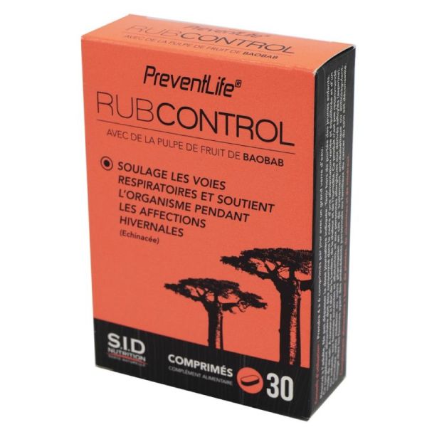 PREVENTLIFE RUBCONTROL 30 Comprimés - Voies Respiratoires, Défenses Immunitaires - Baobab
