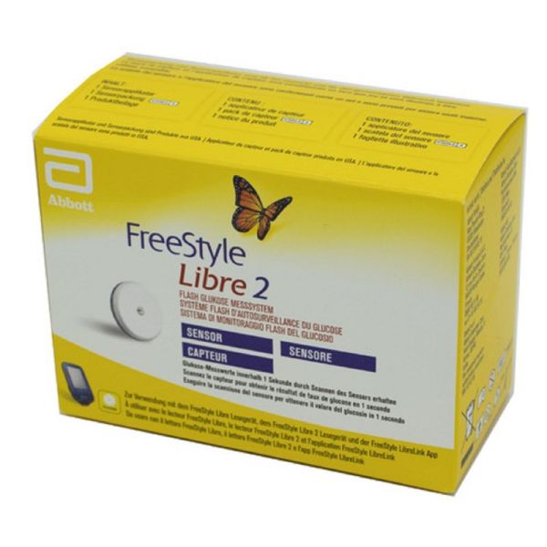 FREESTYLE LIBRE 2 Capteur - Système Flash d' Autosurveillance du Glucose - Bte/1 Unité