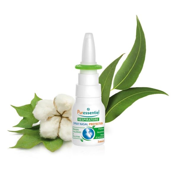 PURESSENTIEL RESPIRATOIRE BIO Spray Nasal Protection Allergies 20ml - Pollen, Poussière, Poils