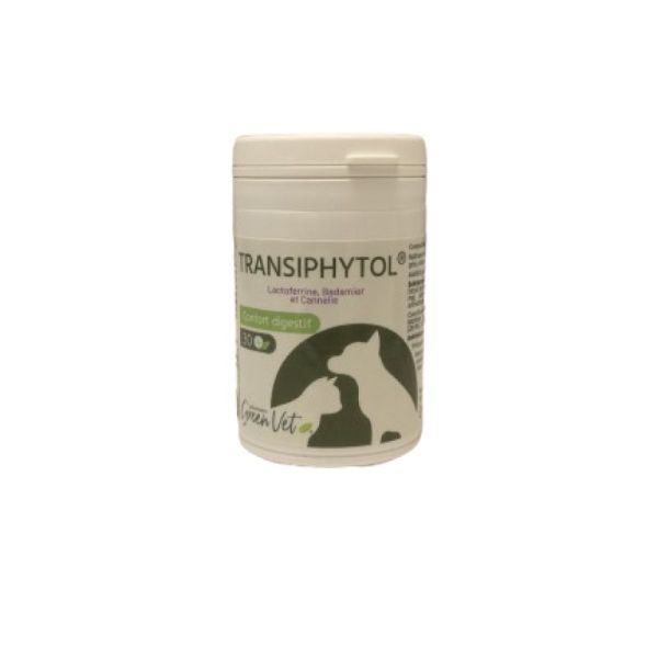 TRANSIPHYTOL Confort Digestif 30 Comprimés Chat et Chien - Lactoferrine, Badamier, Fenouil, Cannelle