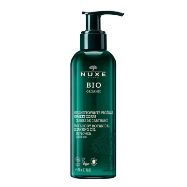 BIO ORGANIC Huile Nettoyante Végétale Visage et Corps 200ml  - Graines de Carthame