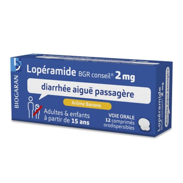 Lopéramide 2 mg Biogaran Conseil 12 comprimés orodispersibles