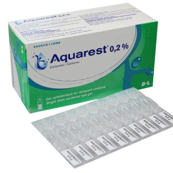 Aquarest 0,2 %, gel opthalmique 60 unidoses
