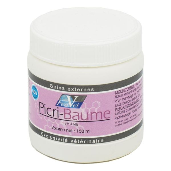 PICRI BAUME Pot 150 ml - Baume Cicatrisant à l' Acide Picrique, à l' Aloe Vera, au Miel et à la Cire