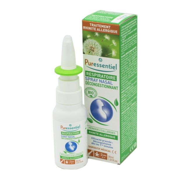 PURESSENTIEL RESPIRATOIRE BIO Spray Nasal Décongestionnant 30ml